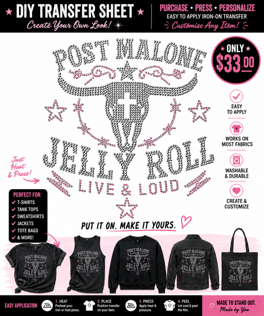 Post Malone & Jelly Roll *TRANSFER ONLY*