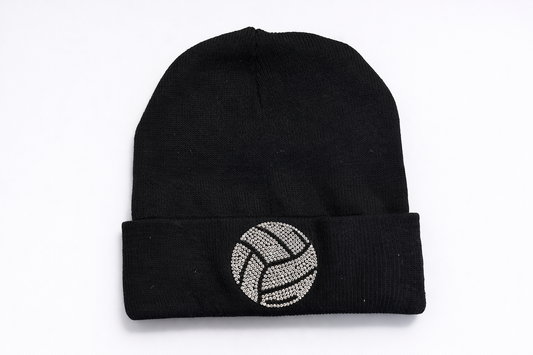Volleyball Rhinestone Beanie